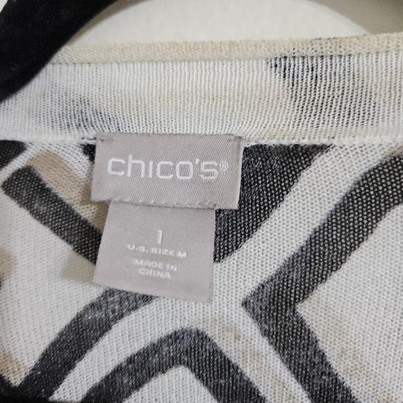 Chico's Geometric Cardigan - Picture 3 of 9
